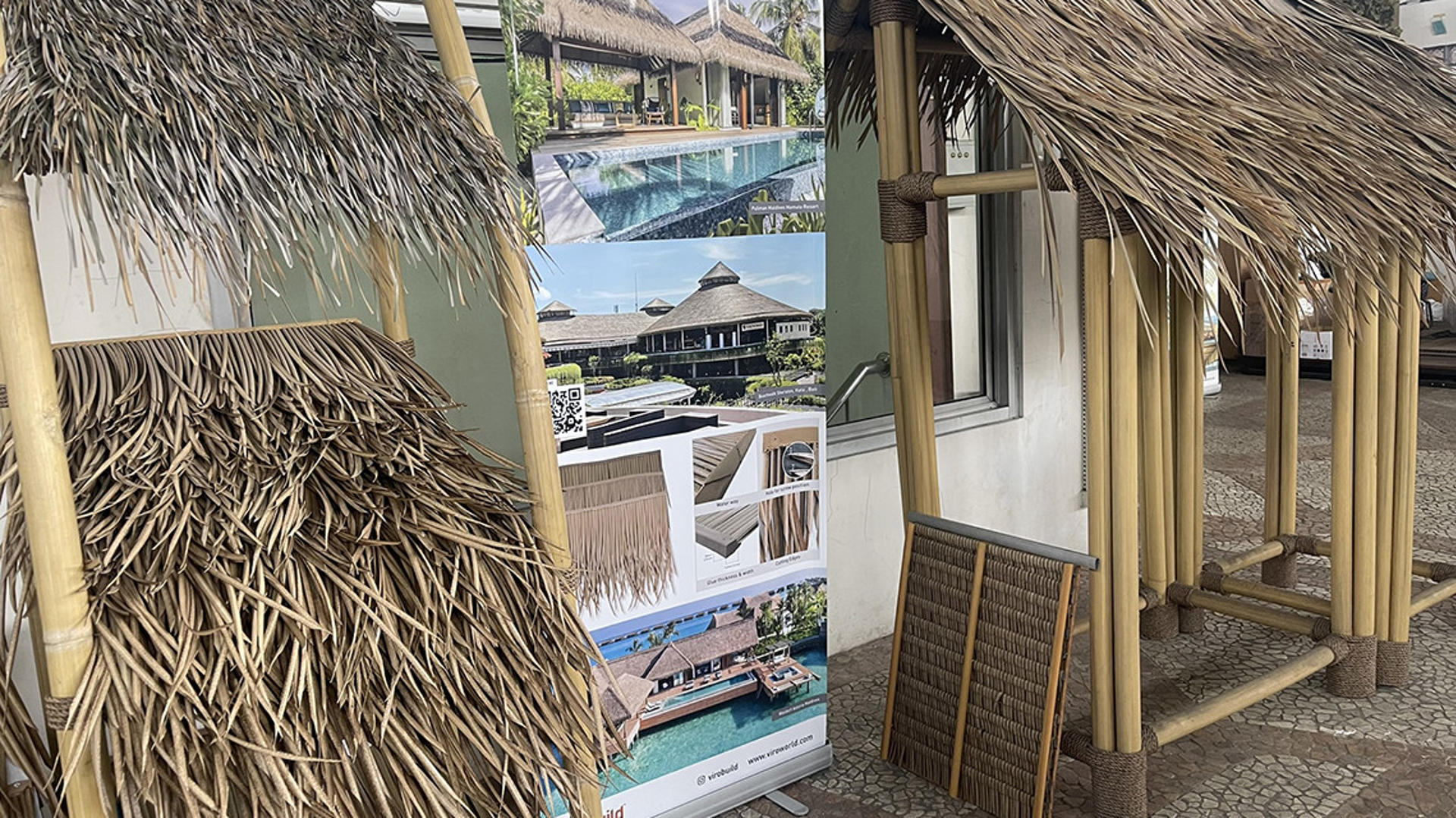 Paja hecha en Indonesia con plástico reciclado y cáscara de arroz, tras el uso de residuos plásticos irradiados como compatibilizador. Crédito: Vero/OIEA