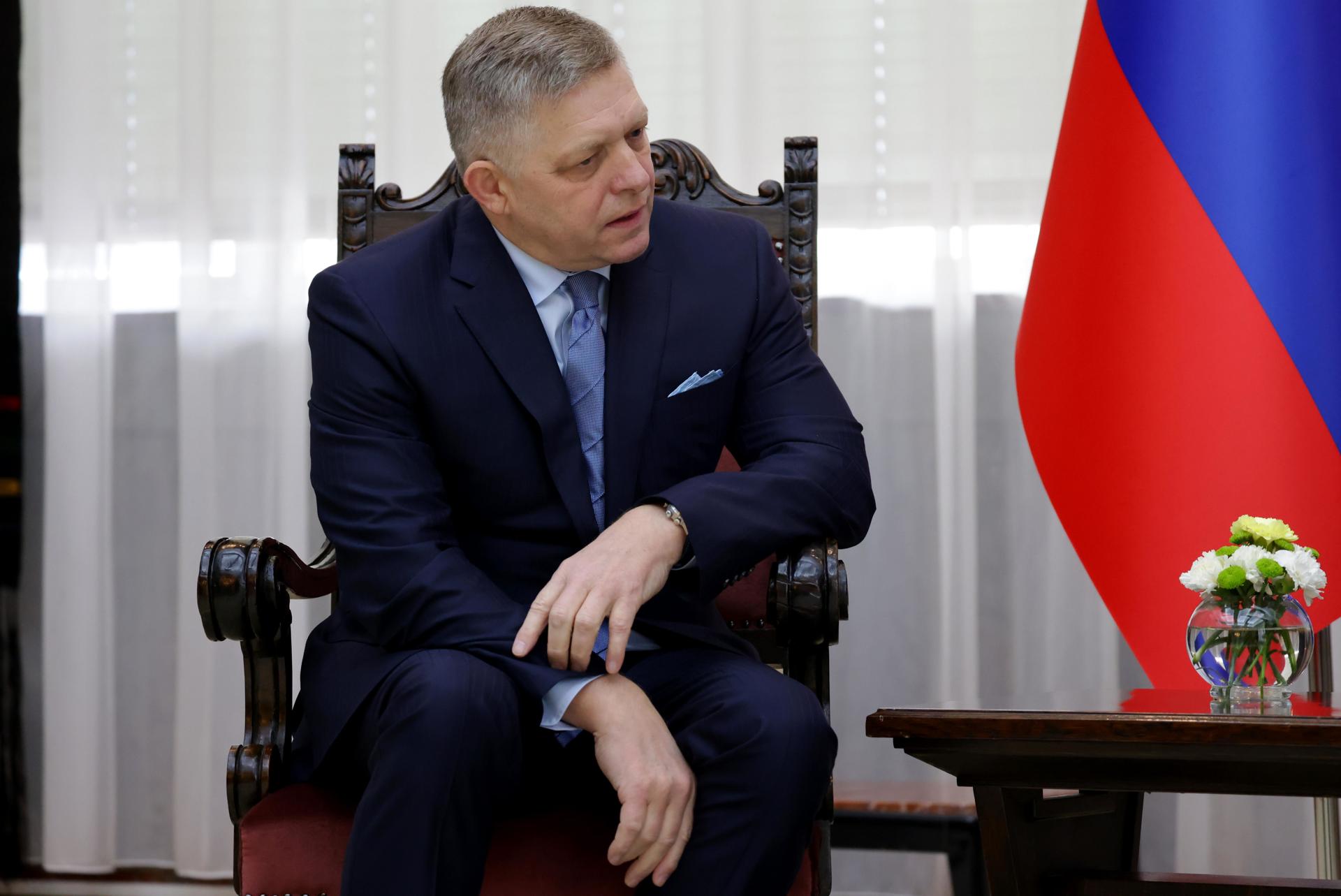 Fotografía de archivo del primer ministro de Eslovaquia, Robert Fico, en Belgrado (Serbia). EFE/Andrej Cukic
