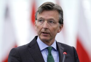 En una imagen de archivo, el eurodiputado del grupo liberal Renovar Europa Gerben-Jan Gerbrandy. EFE/EPA/RONALD WITTEK