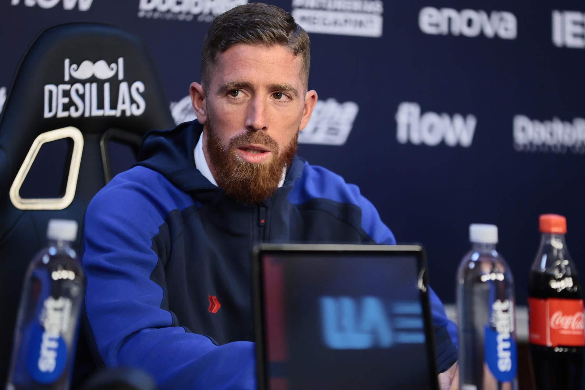 Iker Muniain, durante la rueda  de prensa de despedida de San Lorenzo, el pasado 20 de junio. EFE/ Adán González