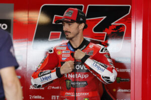El piloto italiano de MotoGP Franceso Bagnaia, del equipo Ducati Lenovo, favorito en el Gran Premio de Italia de MotoGP del próximo fin de semana. EFE/Javier Cebollada