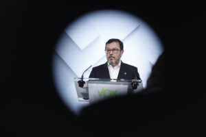 Imagen de archivo del portavoz de Vox, José Antonio Fúster. EFE/ Rodrigo Jiménez