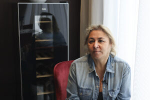 La autora superventas Megan Maxwell durante una entrevista con la agencia EFE. EFE/ Rocío Muñoz