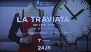 Estreno de 'La traviata', de Giuseppe Verdi, este martes en el Teatro Real. EFE/ Alberto Aguado