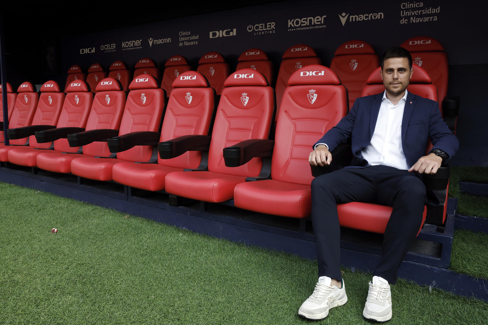Alessio Lisci, entrenador de Osasuna. EFE/ Jesús Diges