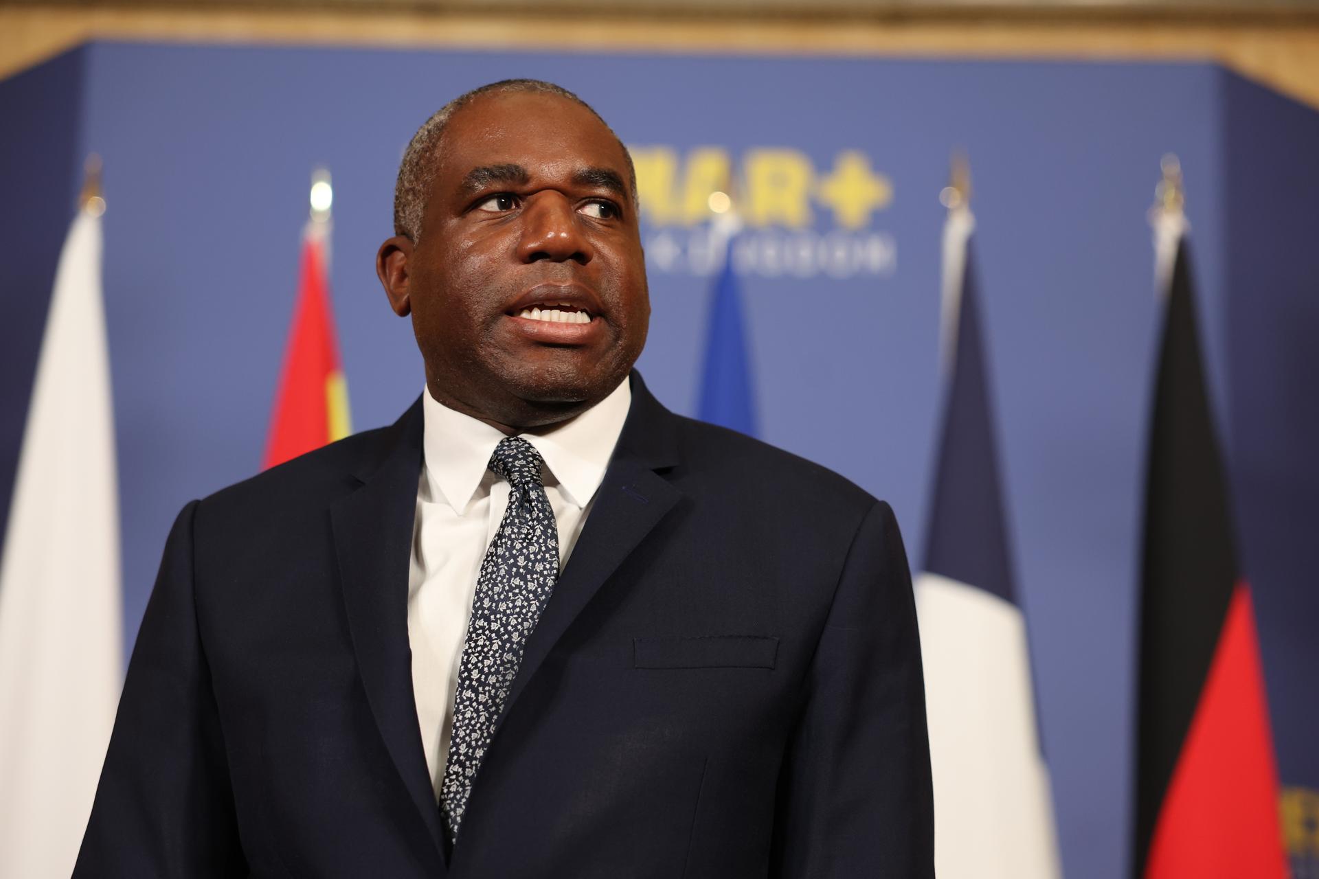 El ministro británico de Asuntos Exteriores, David Lammy, en una foto de archivo. EFE/EPA/NEIL HALL/POOL