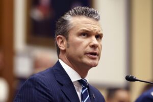 El secretario de Defensa de Estados Unidos, Pete Hegseth. EFE/Will Oliver