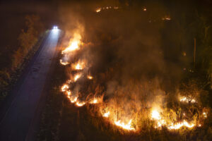 Fotografía aérea de archivo del 12 septiembre de 2024 de un incendio forestal en el BR 364 en el estado de Rondonia (Brasil). EFE. EFE/ Isaac Fontana ARCHIVO