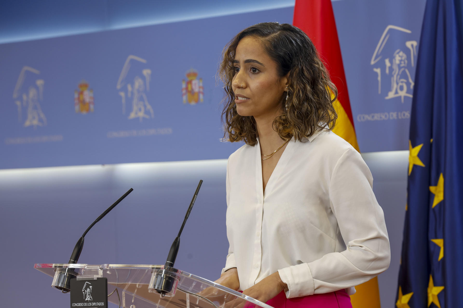 La diputada de Sumar Tesh Sidi, en una imagen de archivo. EFE/ J.P.Gandul