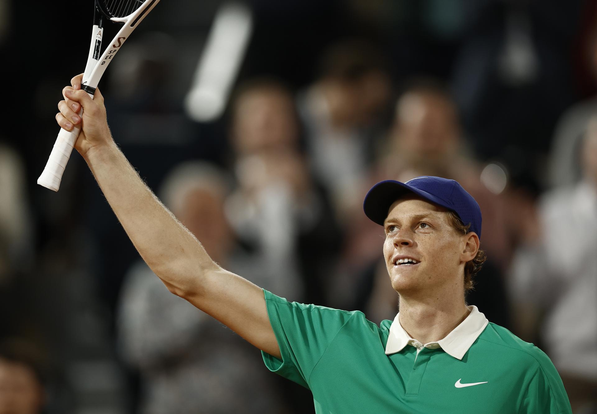 Jannik Sinner en el Grand Slam del Abierto de Francia, torneo de tenis en Roland Garros, París, Francia, este lunes.EFE/EPA/YOAN VALAT