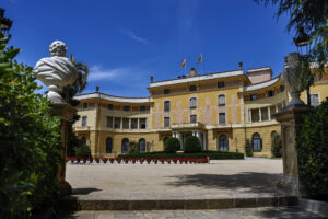 Imagen del el Palau de Pedralbes de Barcelona, donde se celebra este viernes la XXVIII Conferencia de Presidentes. EFE/Toni Albir