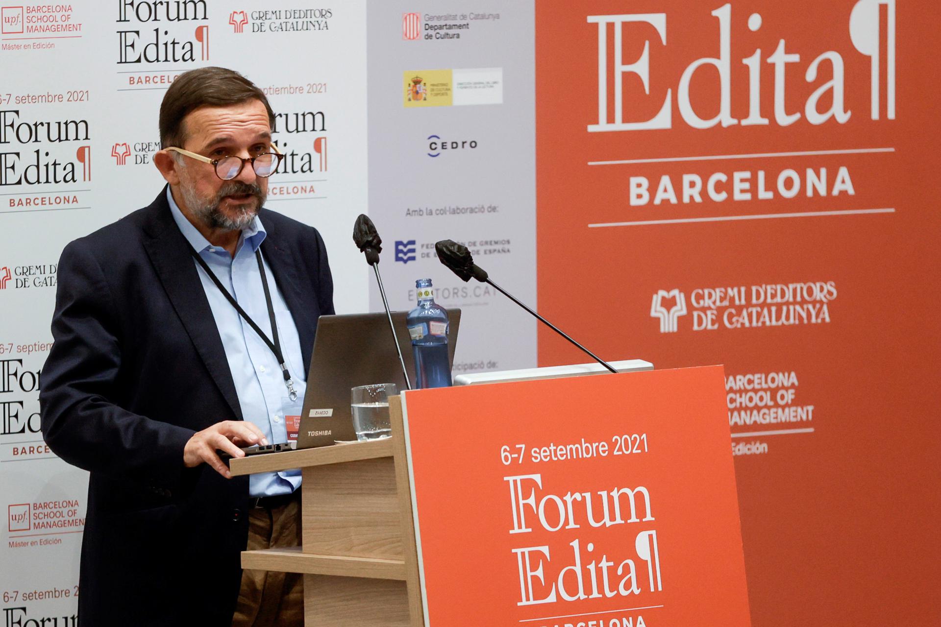 El escritor, periodista cultural, historiador de la edición y codirector del Fórum Edita,Sergi Vila-Sanjuan . EFE/Quique García