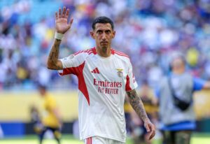 El extremo argentino de Benfica, Angel Di Maria, se declaró este lunes decepcionado por el empate 2-2 con Boca Juniors en el Hard Rock Stadium de Miami (Florida) en partido del Mundial de Clubes. EFE/EPA/CRISTOBAL HERRERA-ULASHKEVICH