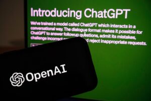 Fotografía de archivo que muestra la página de presentación de ChatGPT, un modelo interactivo de chatbot con IA desarrollado por OpenAI. EFE/EPA/WU HAO