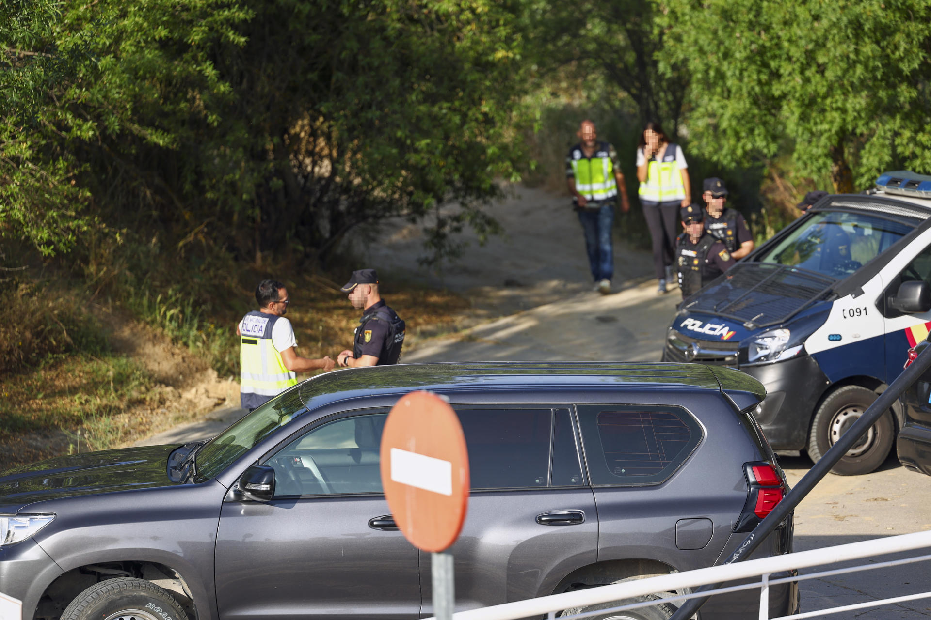 La Policía Nacional comienza con las labores de búsqueda de los restos mortales de Heidi Paz que todavía no han sido hallados siete años después de su asesinato, incluida la cabeza, después de que en marzo su homicida, César Román, conocido como el Rey del Cachopo, dijese que estaban en Carranque (Toledo). EFE/ Ismael Herrero