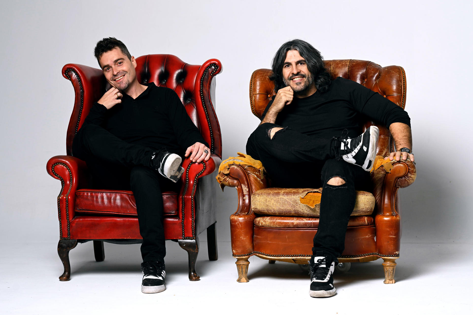 Los cómicos J.J. Vaquero y Álex Clavero. EFE. CEDIDA POR RTVE