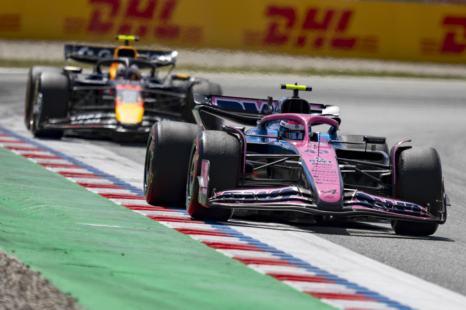 El piloto argentino del equipo Alpine, Franco Colapinto, durante el Gran Premio de España de Fórmula Uno, este domingo en el circuito de Barcelona-Cataluña, en Montmeló (Barcelona).- EFE/Siu Wu