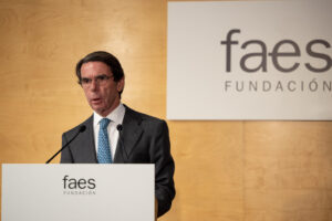 Imagen de archivo del expresidente del Gobierno y presidente de la Fundación FAES, José María Aznar. EFE/ Daniel González