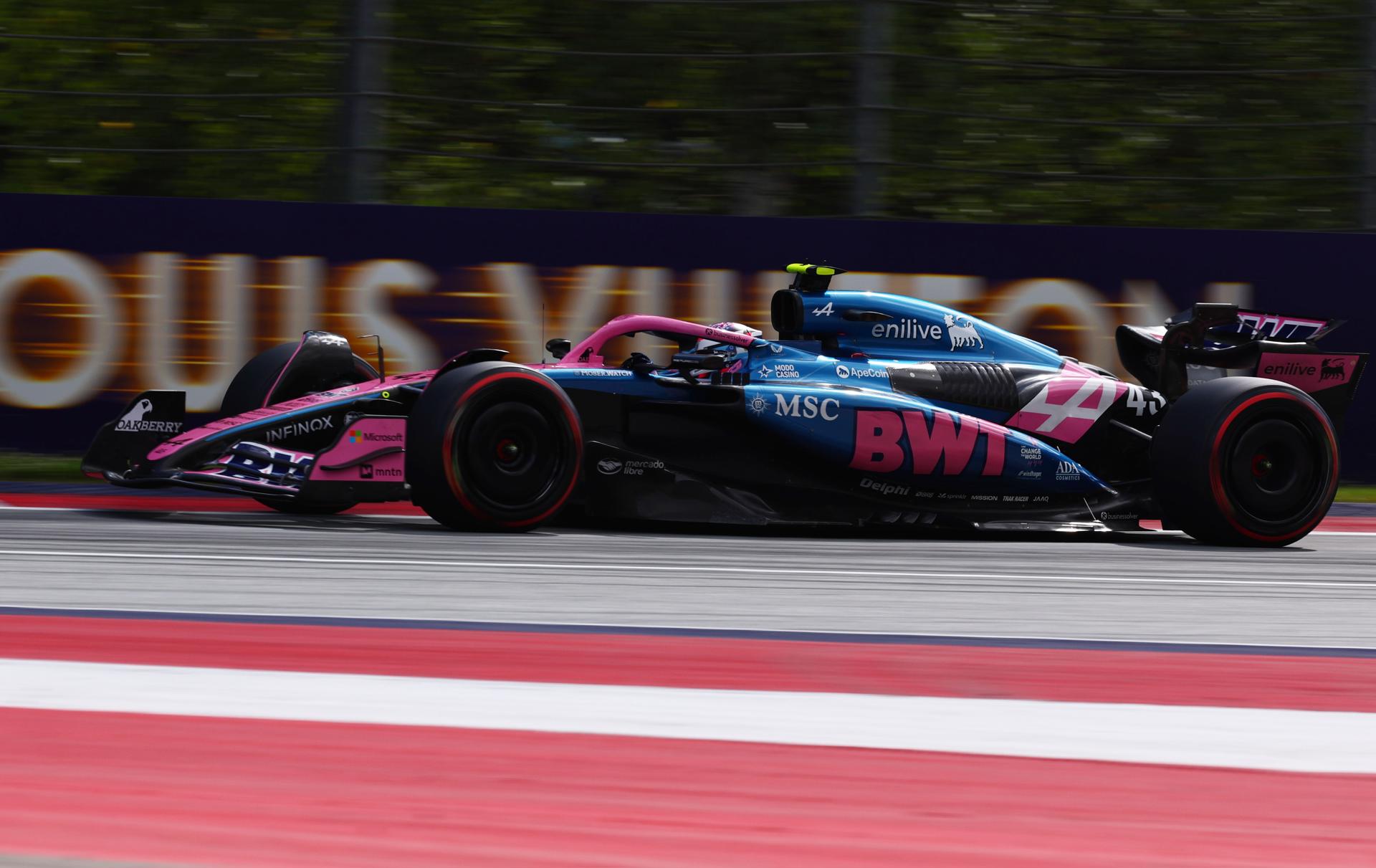 El argentino Franco Colapinto (Alpine), en el Red Bull Ring de Spielberg (Estiria). EFE/EPA/ANNA SZILAGYI