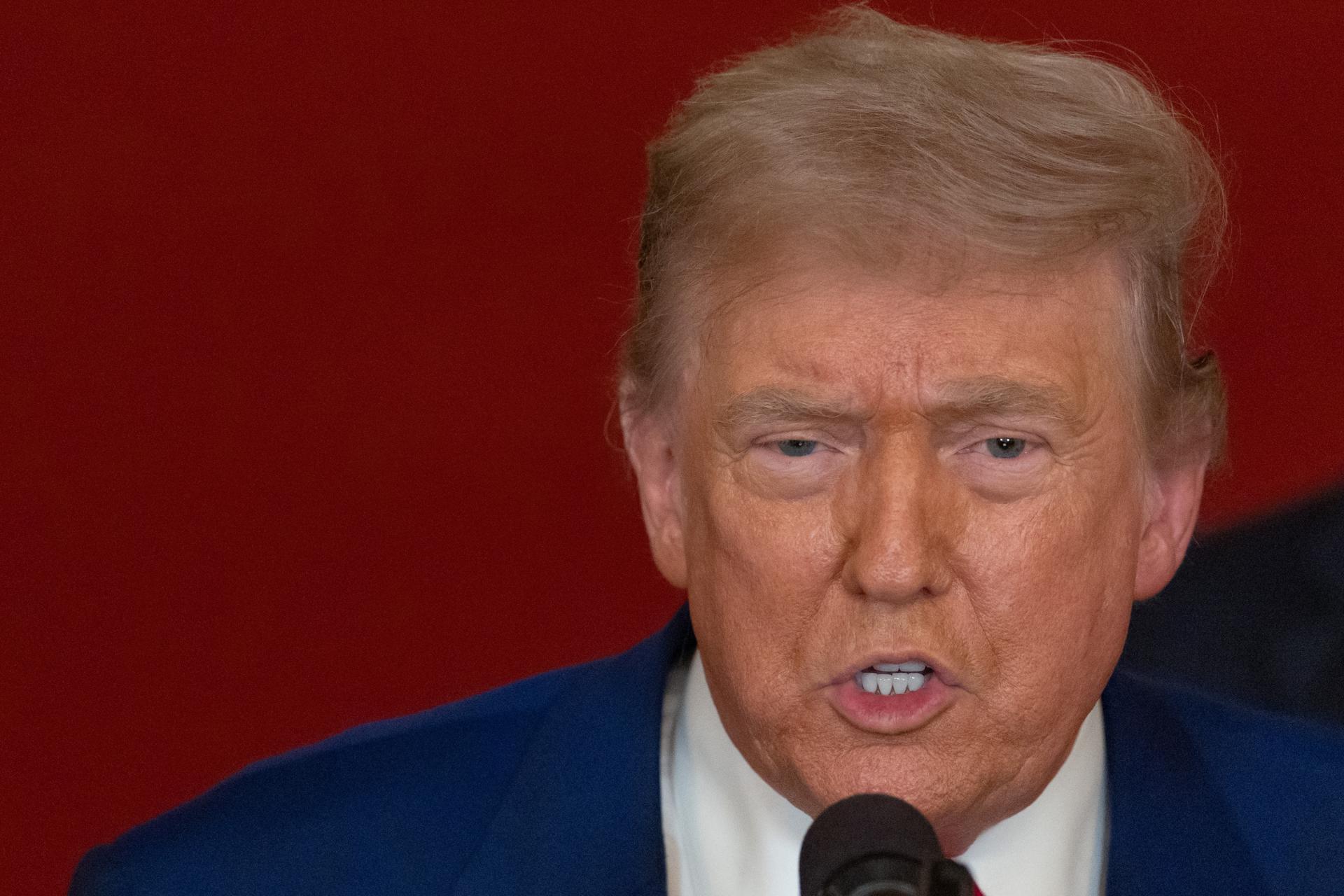 Fotografía del presidente de Estados Unidos, Donald Trump. EFE/Carlos Barria