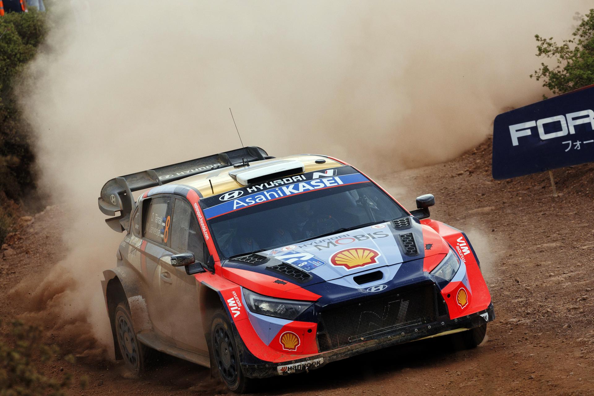 El estonio Ott Tänak (Hyundai i20)EFE/EPA/ACHILLEAS CHIRAS