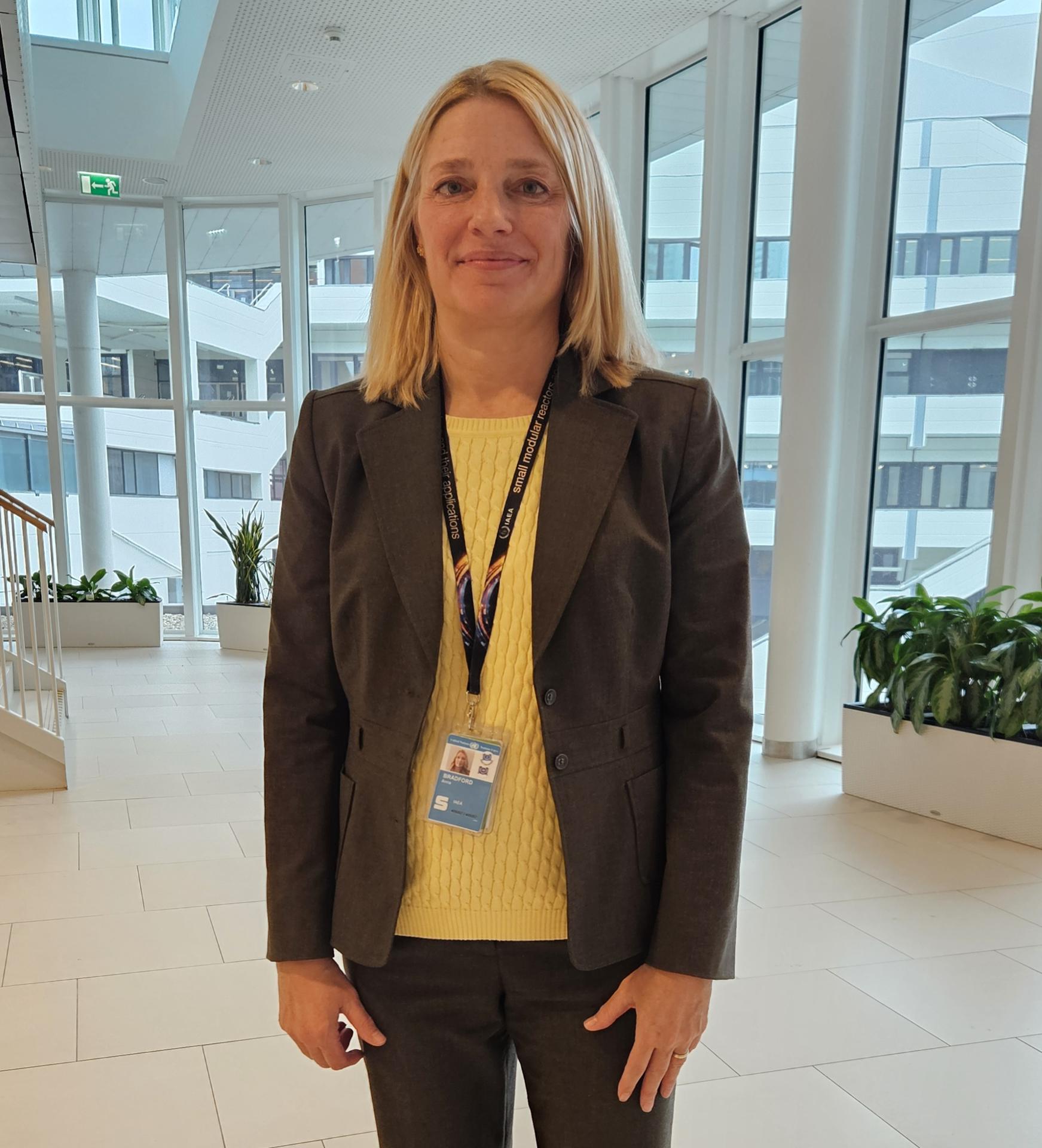 Anna Bradford, directora de la división de Seguridad de las Instalaciones Nucleares del Organismo Internacional de la Energía Atómica (OIEA). EFE/Natalia Arriaga