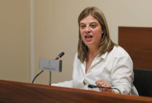 La vicepresidenta del Principado, Gimena Llamedo. EFE/J.L.Cereijido