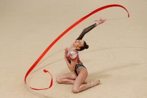 La gimnasta Lucía González en foto de archivo de Biel Aliño.EFE