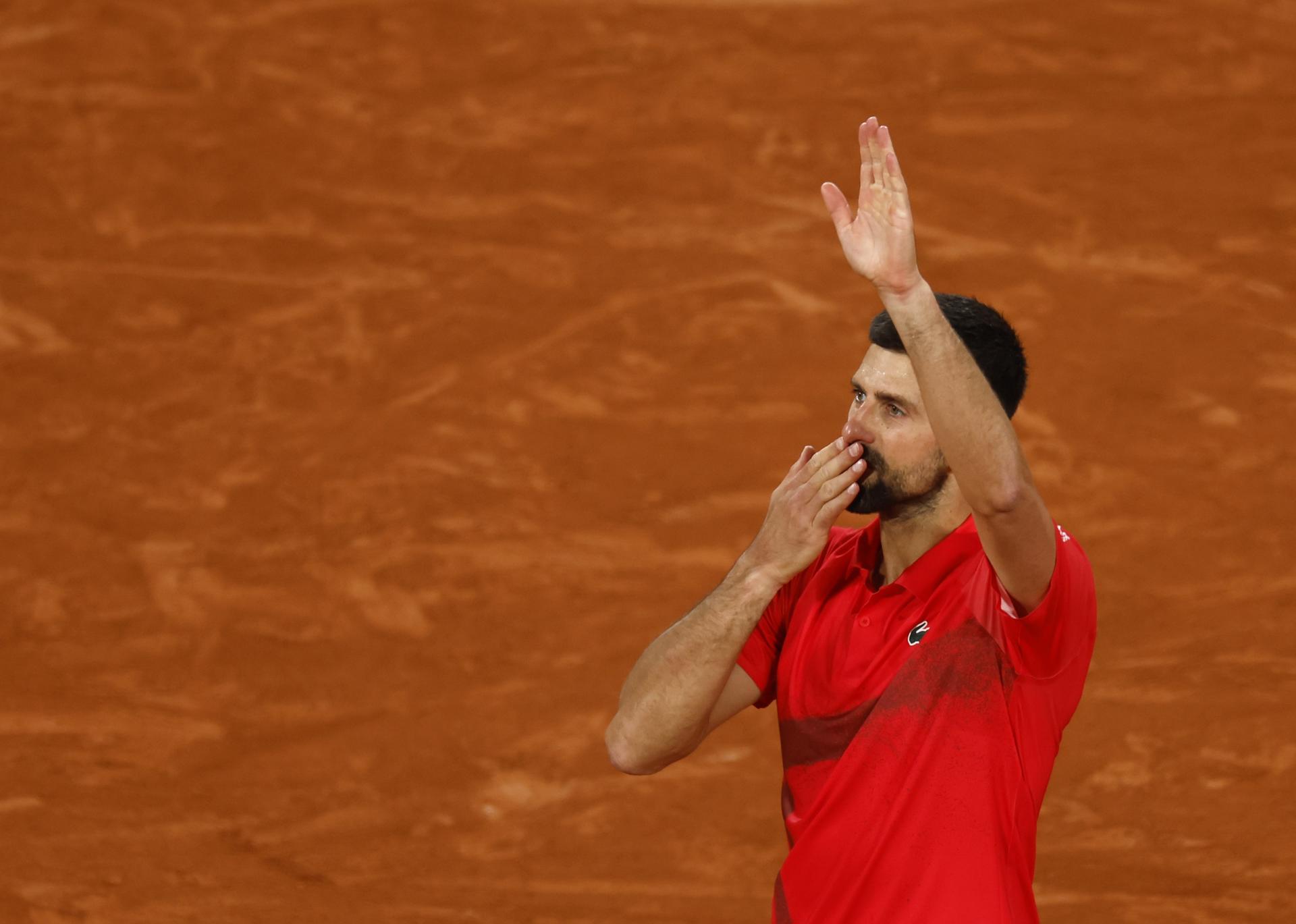 Djokovic, al término del partido. EFE/EPA/YOAN VALAT
