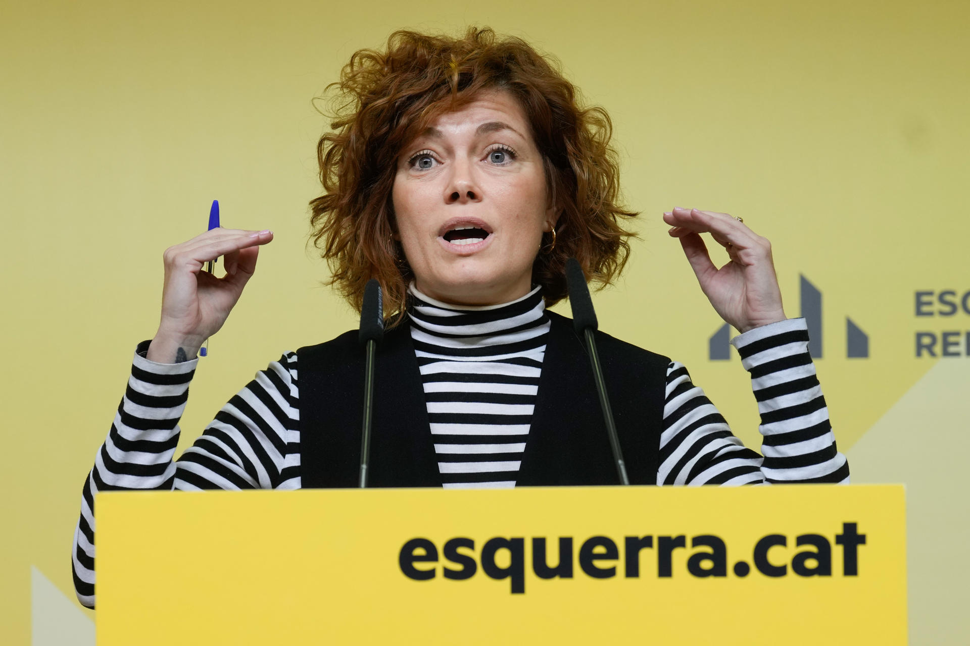 Imagen de archivo de la secretaria general y portavoz de ERC, Elisenda Alamany. EFE/Enric Fontcuberta
