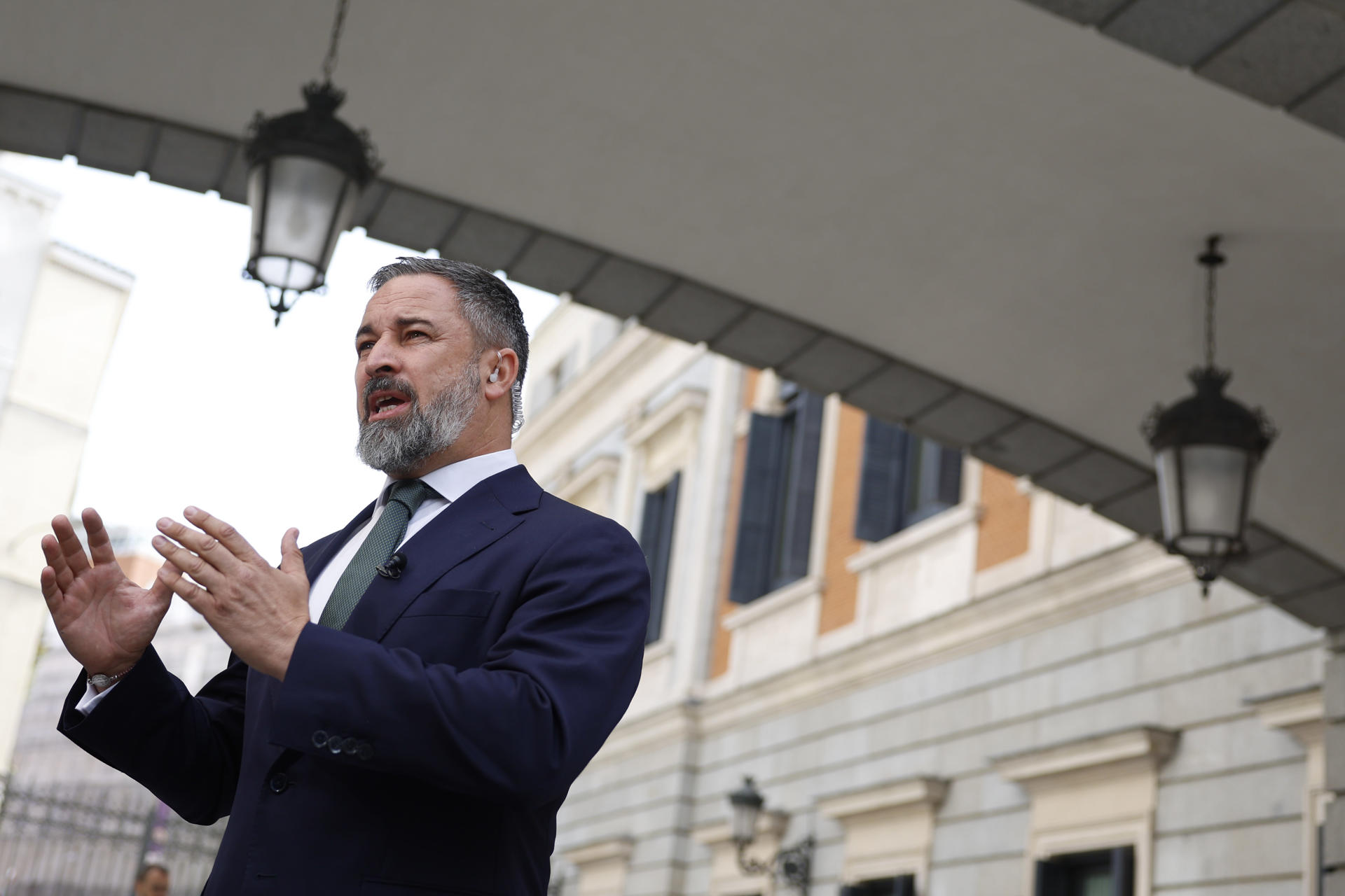 El líder de Vox, Santiago Abascal. EFE/ Mariscal
