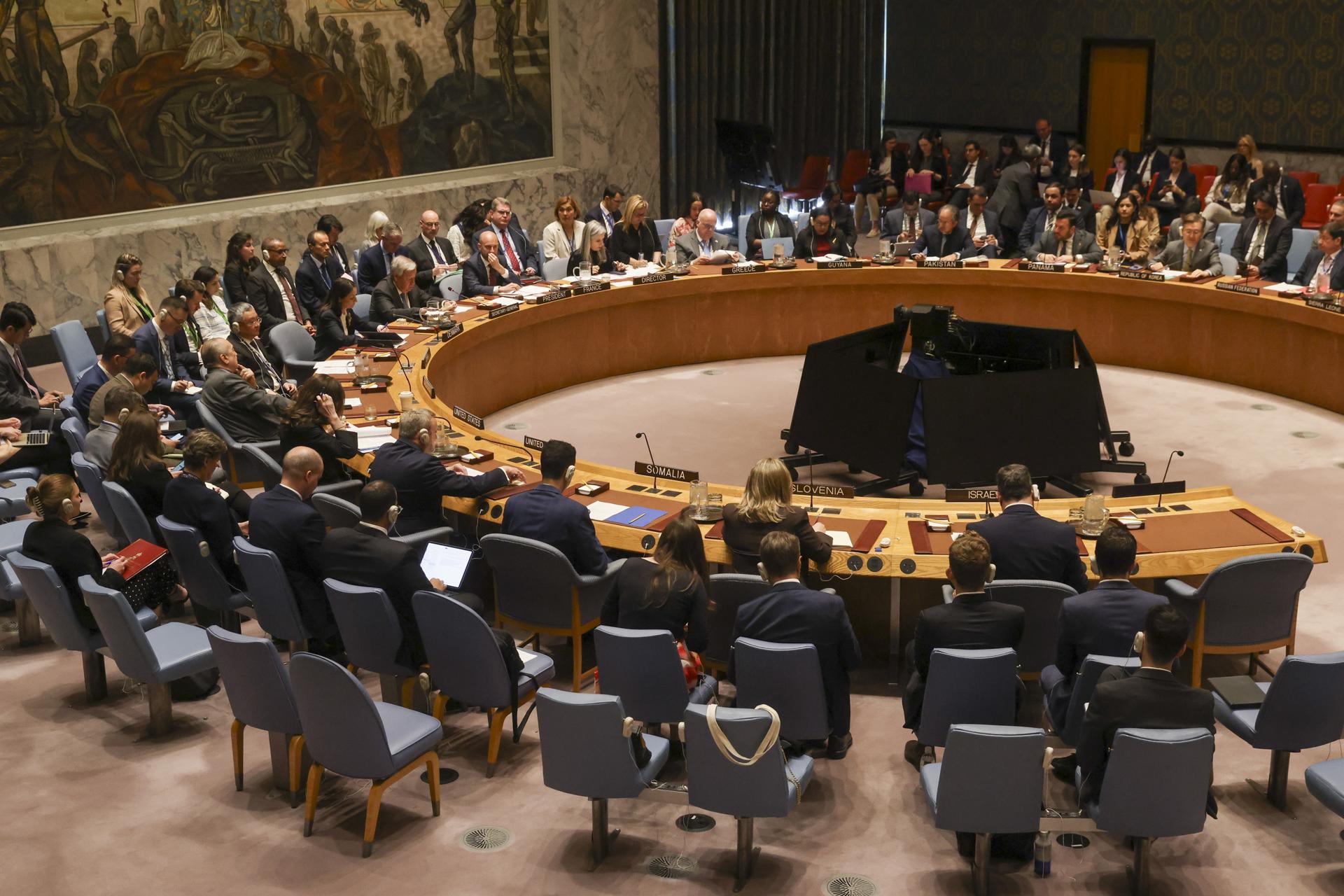 Imagen de archivo del Consejo de Seguridad de la ONU. EFE/Sarah Yenesel