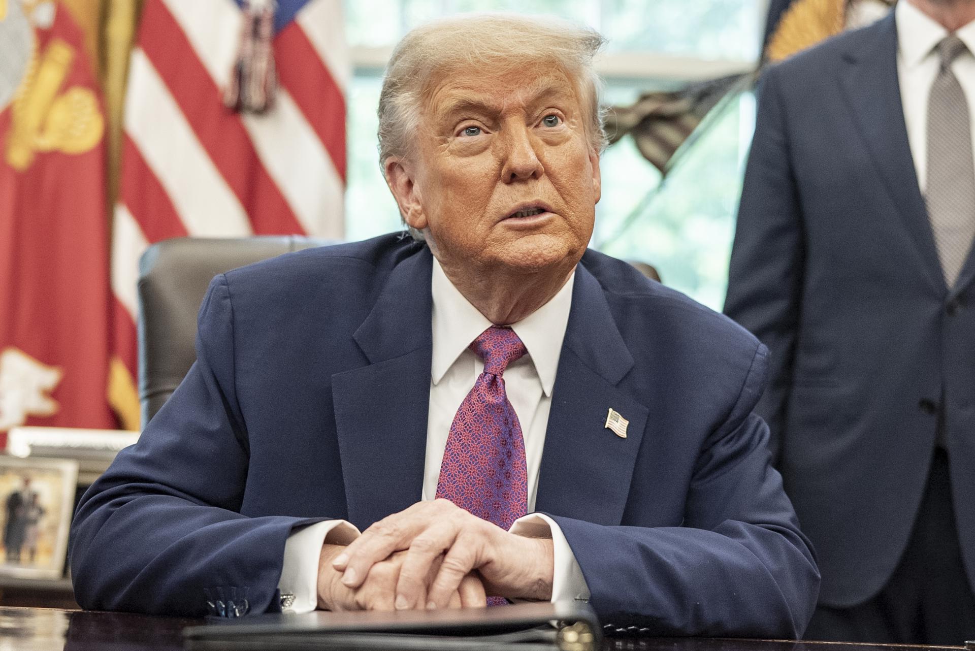 Fotografía de archivo del presidente de EE.UU., Donald Trump. EFE/EPA/KEN CEDENO / POOL