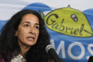 Patricia Ramírez, la madre del niño Gabriel Cruz, asesinado en Almería en 2018, ofrece una rueda de prensa el pasado 7 de mayo . EFE/Carlos Barba
