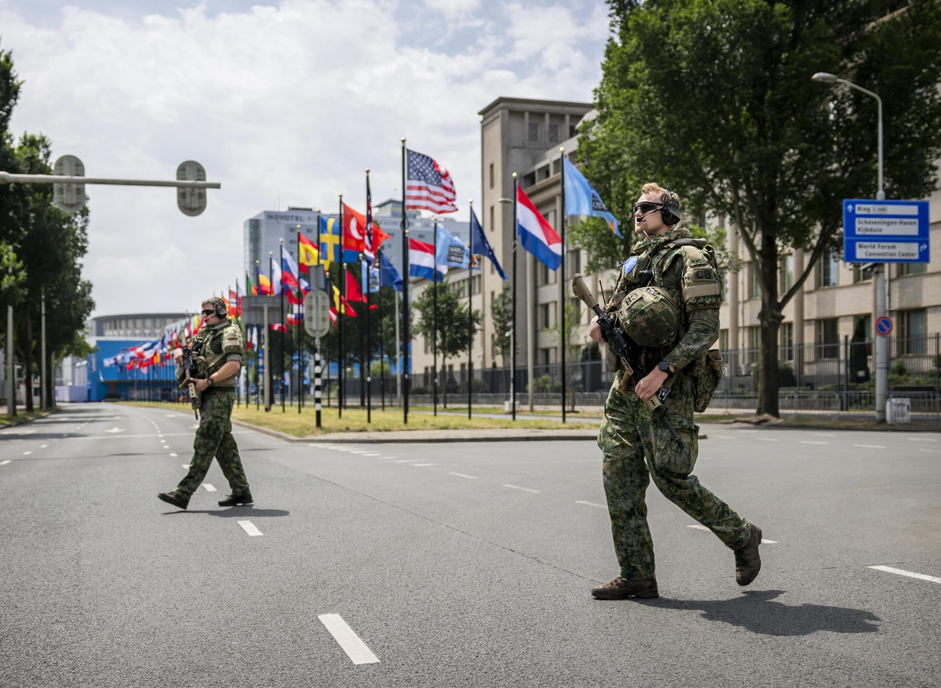Preparativos para la cumbre de la OTAN en La Haya. EFE/EPA/REMKO DE WAAL