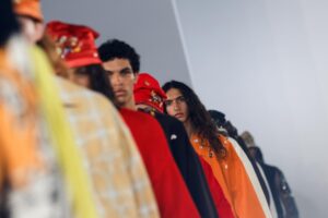 Paris (France), 26/06/2025.- Models present creations from the Spring/Summer 2026 Menswear collection for Bluemarble during Paris Fashion Week, in Paris, France, 26 June 2025. The men's collections are presented from 24 to 29 June 2025. (Moda, Francia) EFE/EPA/MOHAMMED BADRA