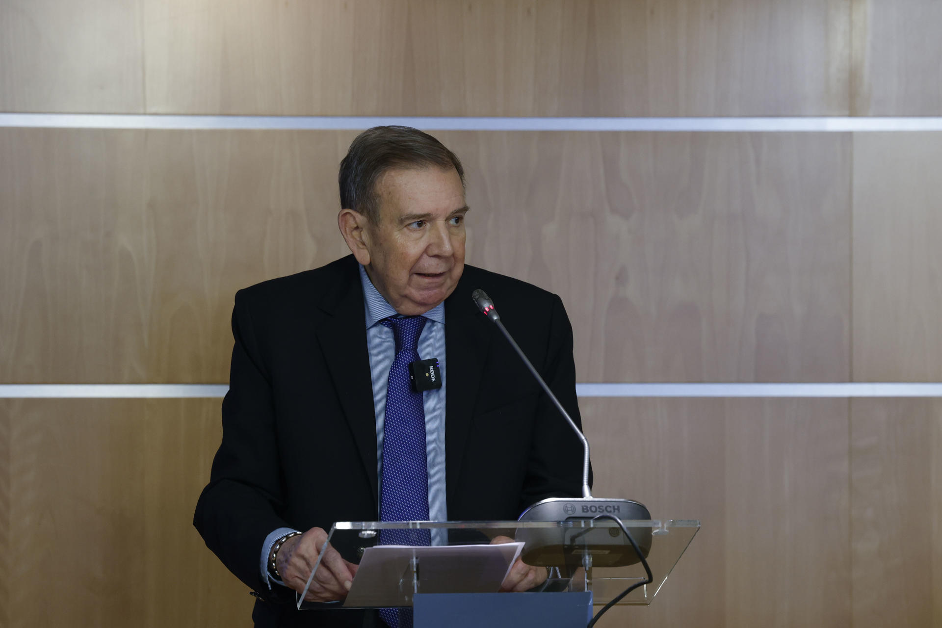 El líder opositor venezolano Edmundo González en una foto de archivo. EFE/ J.J. Guillén
