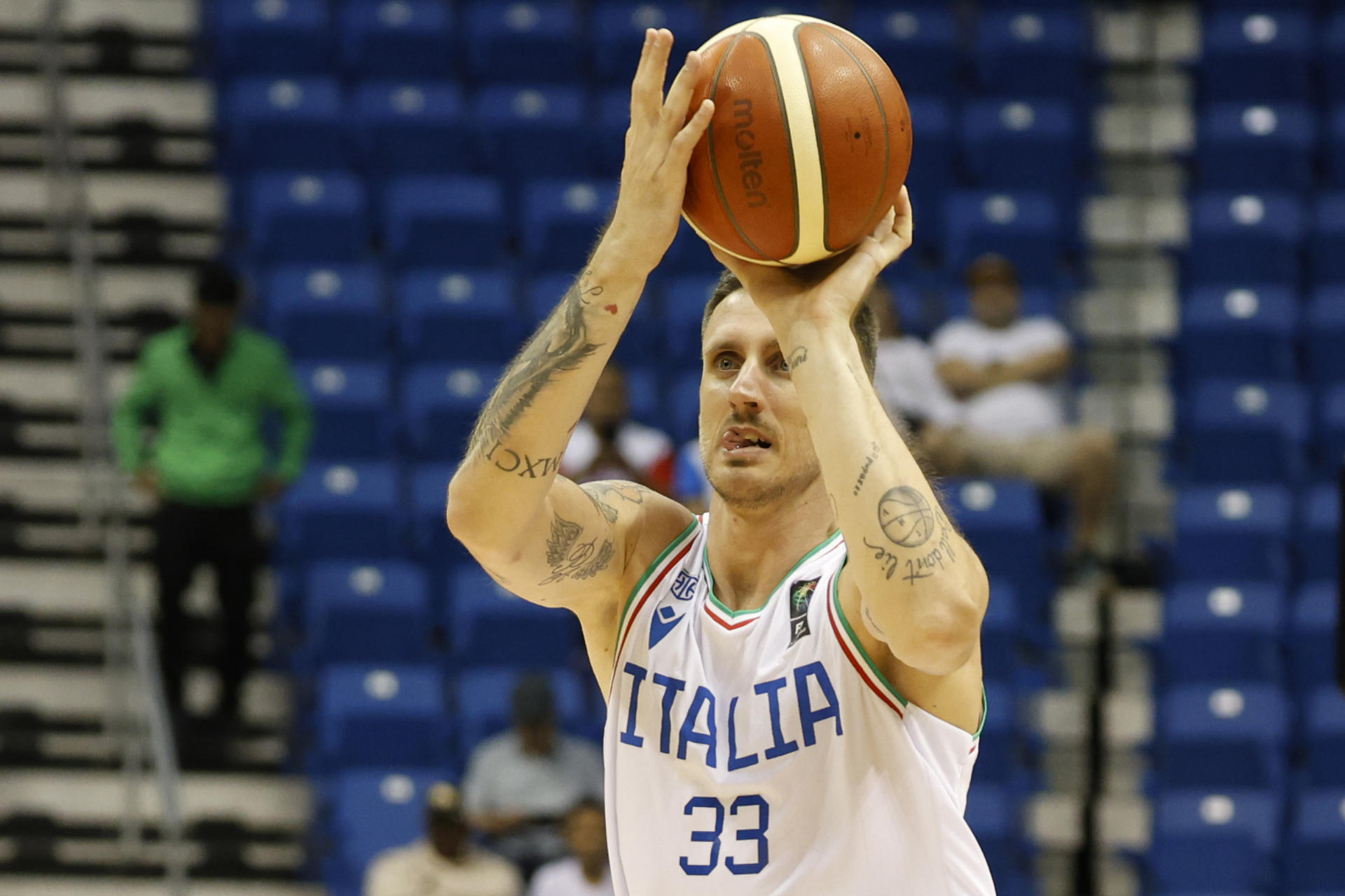 El jugador italiano Achille Polonara de Italia em foto de archivo de Thais Llorca. EFE
