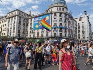Foto de archivo de una manifestación del Orgullo Gay en el centro de Budapest. EFE / Marcelo.