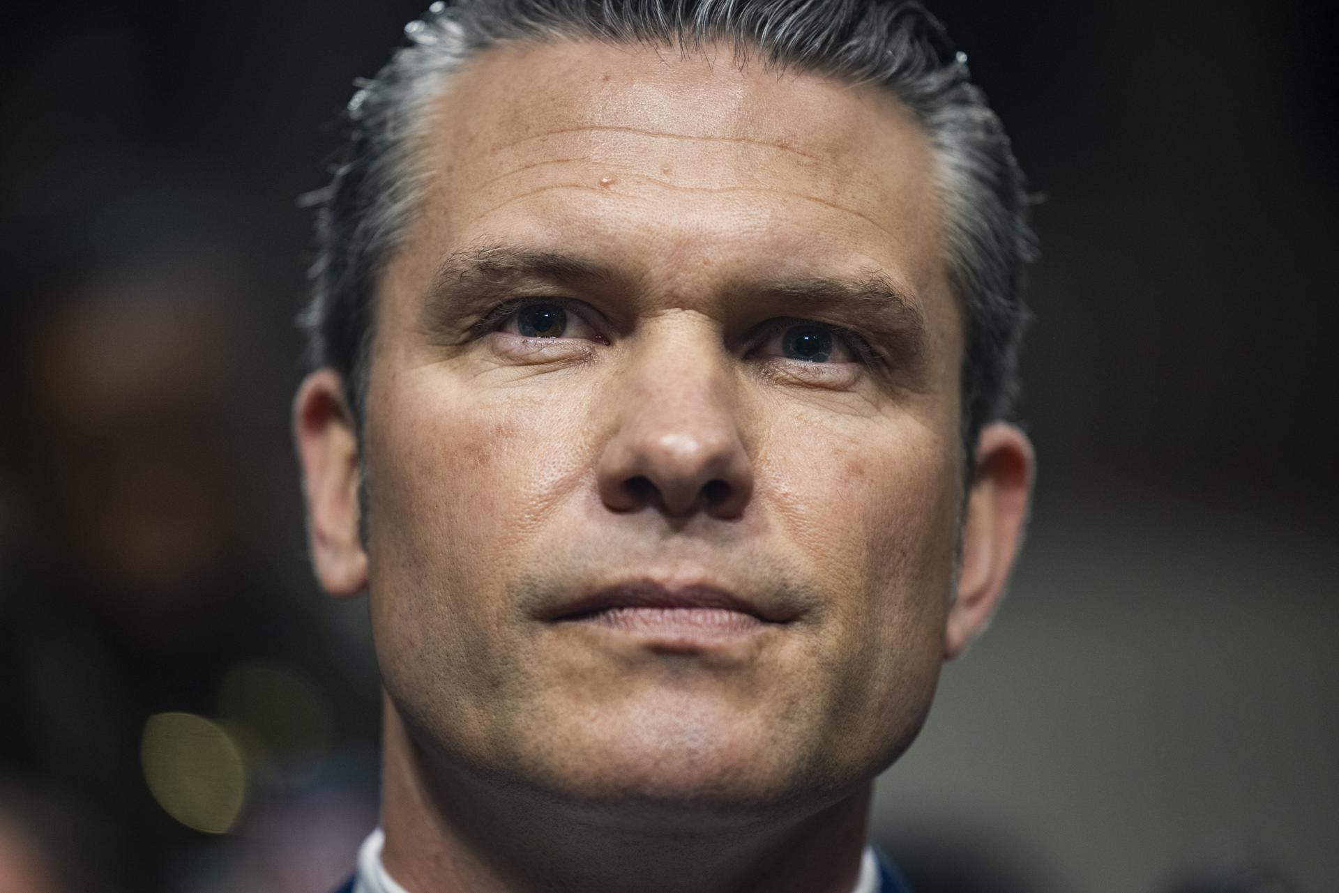 El secretario estadounidense de Defensa, Pete Hegseth. EFE/EPA/JIM LO SCALZO