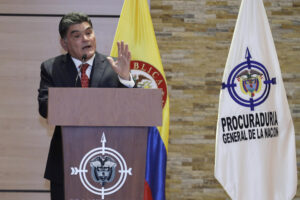 Fotografía de archivo del procurador general de Colombia, Gregorio Eljach, durante un acto público, en Bogotá (Colombia). EFE/Carlos Ortega