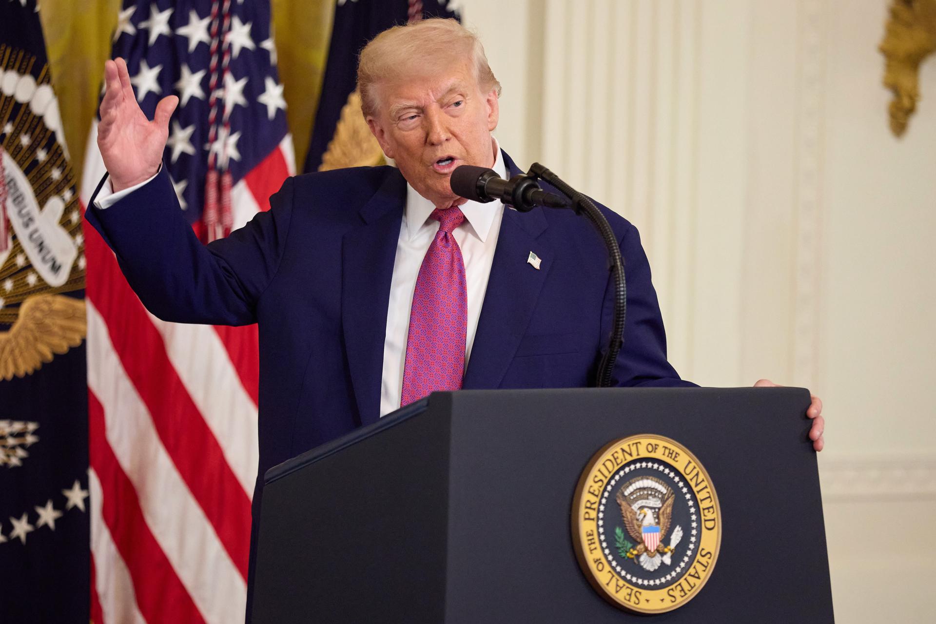 El presidente de Estados Unidos, Donald Trump. EFE/EPA/ALLISON DINNER