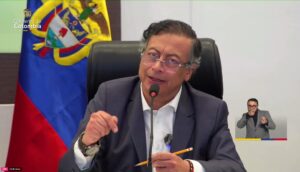 Captura de video del presidente colombiano, Gustavo Petro, durante una alocución, en Bogotá (Colombia). EFE/ Presidencia de Colombia