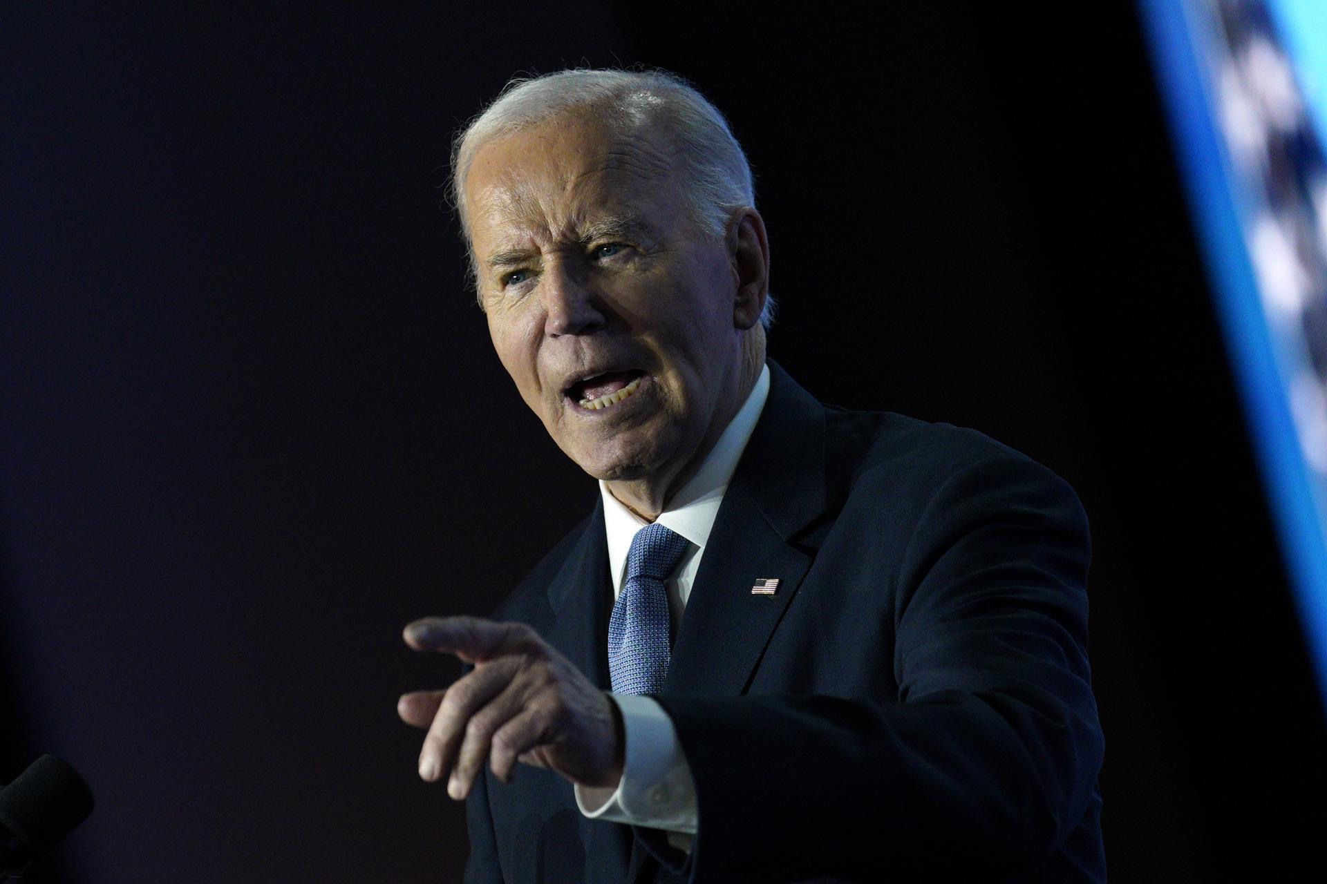 Fotografía del expresidente de Estados Unidos, Joe Biden. EFE/Yuri Gripas