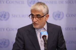 Fotografía de archivo del embajador de la ONU ante Irán, Amir Saeid Iravani. EFE/SARAH YENESEL