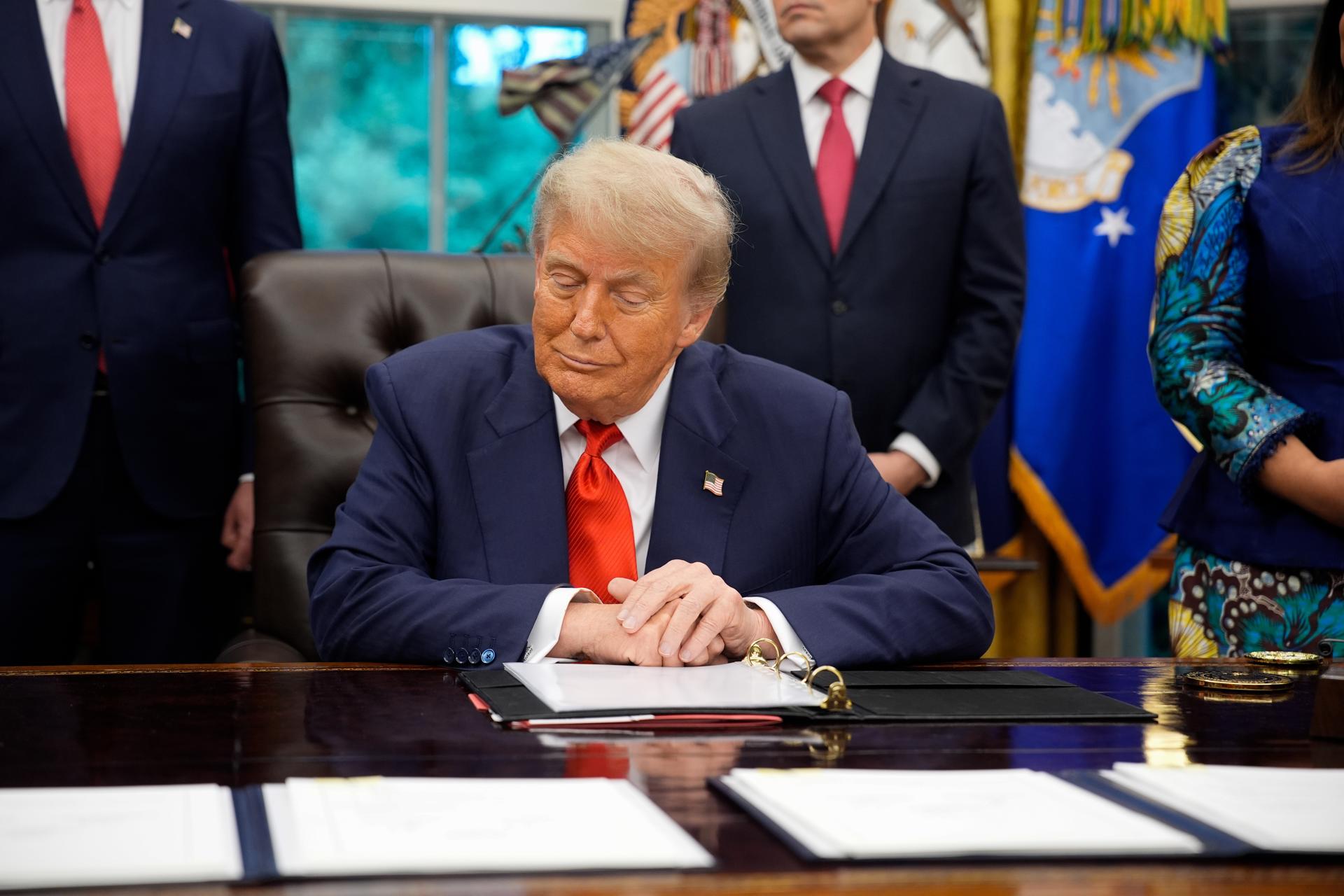 El presidente de Estados Unidos, Donald Trump. EFE/EPA/YURI GRIPAS / POOL