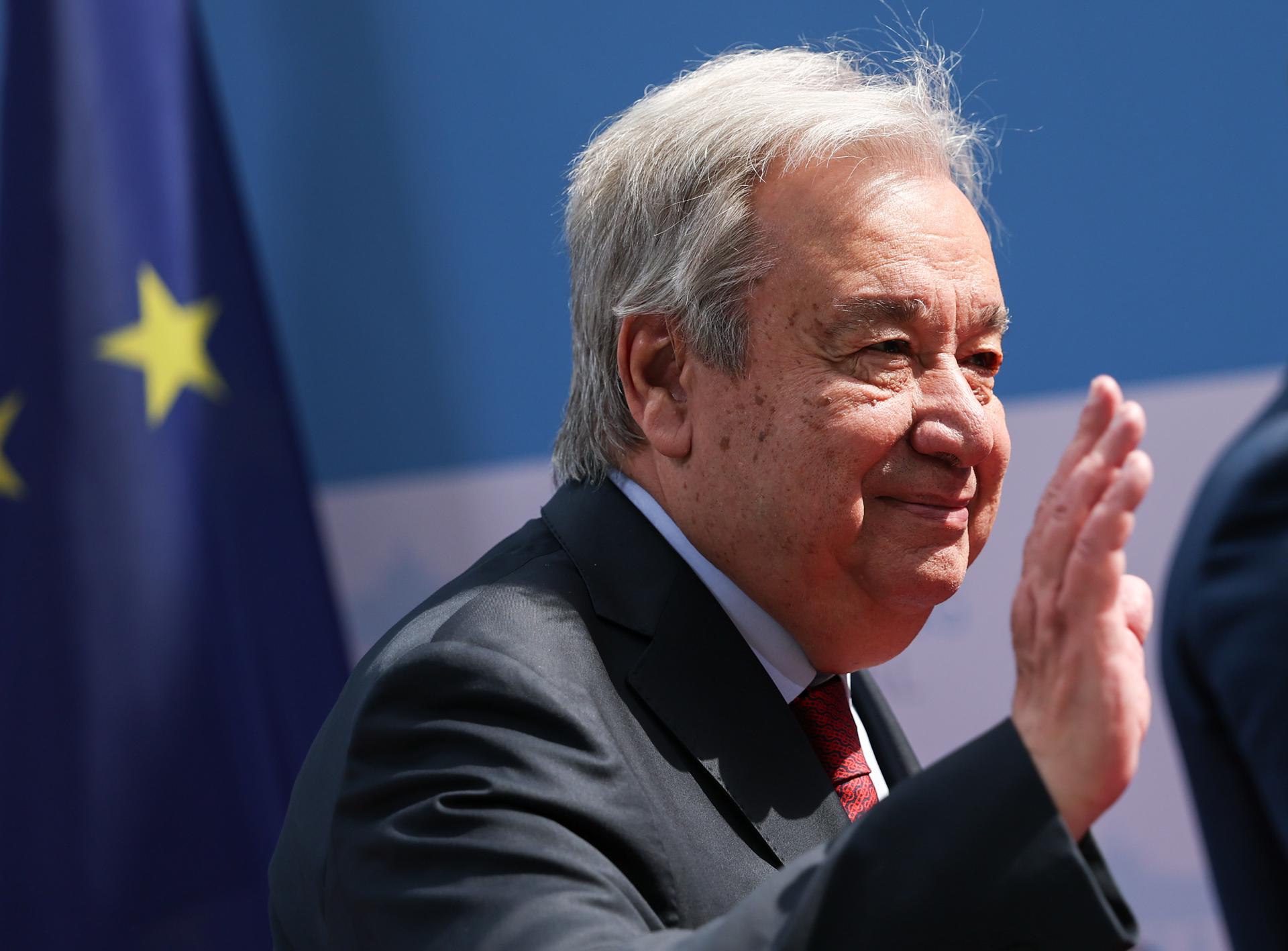 Fotografía del secretario general de la ONU, António Guterres. EFE/Filip Singer