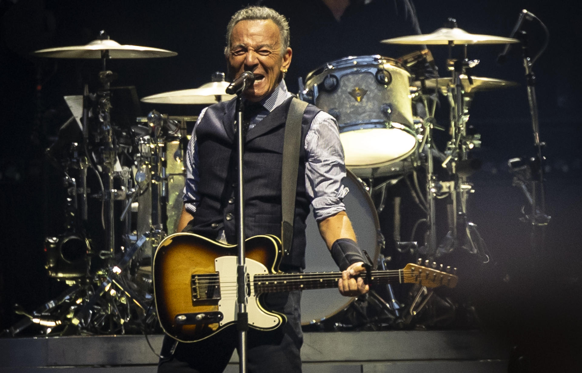 Fotografía de archivo del músico estadounidense Bruce Springsteen en San Sebastián (España). EFE/ Javier Etxezarreta