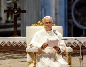 El papa León XIV en la basílica de San Pedro, en la Ciudad del Vaticano, el 14 de junio de 2025. EFE/EPA/GIUSEPPE LAMI