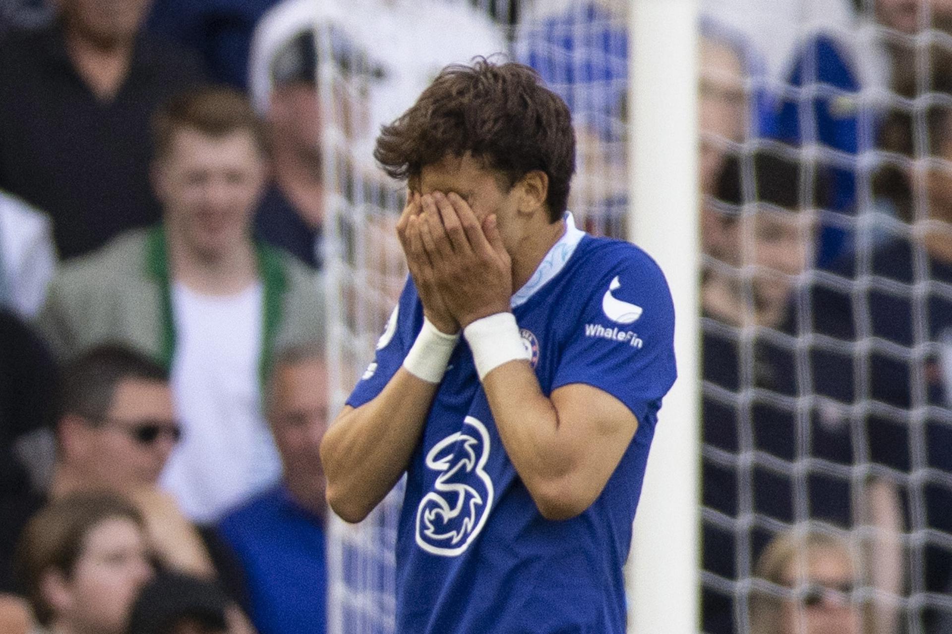 Joao Felix, del Chelsea, durante un partido de la Premier League. EFE/EPA/TOLGA AKMEN Archivo